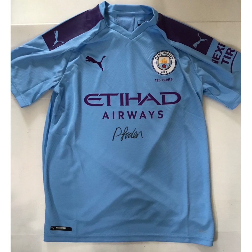 Phil Foden Signed Manchester City Official Puma Home Football Shirt Phil Foden Signed Manchester City Official Puma Home Football Shirt