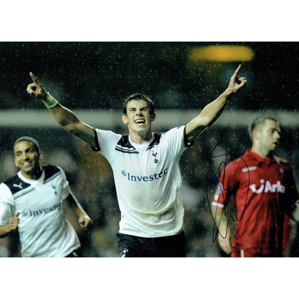 Gareth Bale Signed 16x12 Tottenham Hotspur Football Photograph