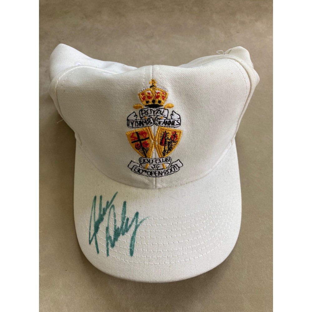 John Daly Signed White Royal Lytham St Annes Golf Club 130th Open 2001 Golf Visor John Daly Signed White Royal Lytham St Annes Golf Club 130th Open 2001 Golf Visor