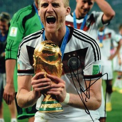 Andre Schurrle Signed 8x12 Germany 2014 World Cup Winners Football Photograph Andre Schurrle Signed 8x12 Germany 2014 World Cup Winners Football Photograph