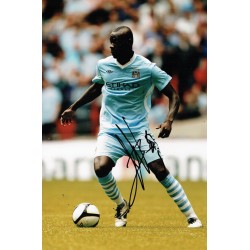 Mario Balotelli Signed Manchester City Photograph