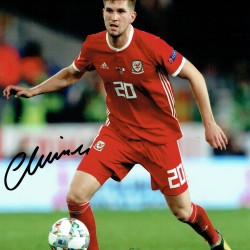 Chris Mepham Signed Wales 10 x 8 Inch Football Photograph Chris Mepham Signed Wales 10 x 8 Inch Football Photograph