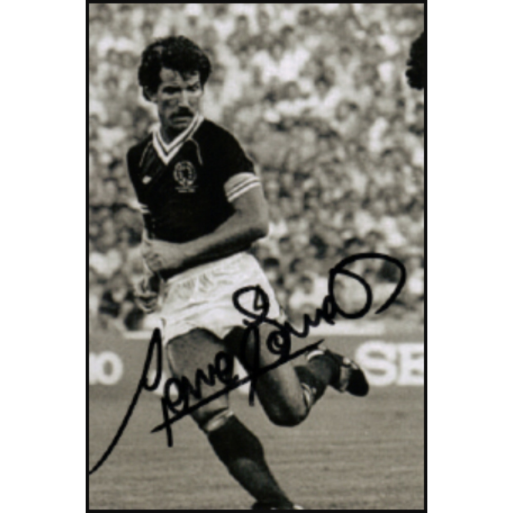 Graeme Souness 4x6 Signed Black and White Scotland Football Photograph Graeme Souness 4x6 Signed Black and White Scotland Football Photograph
