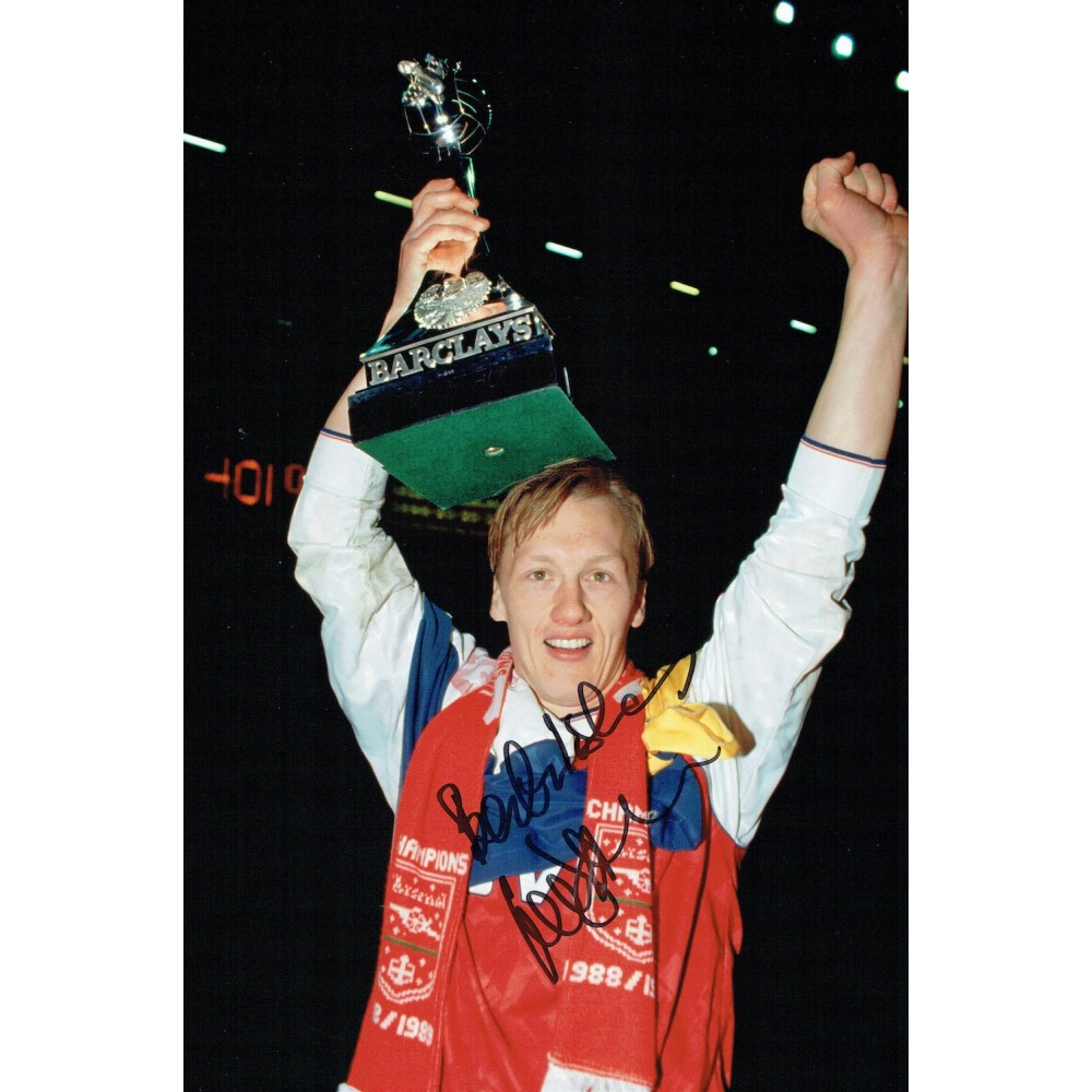 Arsenal Lee Dixon Signed Autograph 12x8 Inch 1988-89 League Champions Victory Football Photograph Arsenal Lee Dixon Signed Autograph 12x8 Inch 1988-89 League Champions Victory Football Photograph