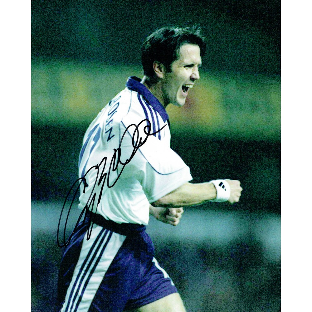 Oyvind Leonhardsen Signed 8x10 Tottenham Hotspur Football Spurs Photograph