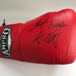 Kevin Mitchell Signed AMPRO Boxing Glove Signed At our Exclusive Signing  Session 16th February 2015