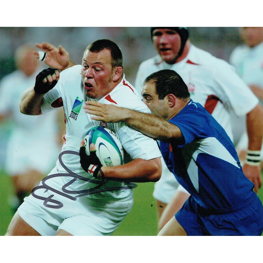 Steve Thompson Signed 8x10 England 2003 Rugby World Cup Photograph Steve Thompson Signed 8x10 England 2003 Rugby World Cup Photograph