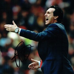 Unai Emery Aston Villa Manager Signed 8 x 10 Football Photograph Unai Emery Aston Villa Manager Signed 8 x 10 Football Photograph
