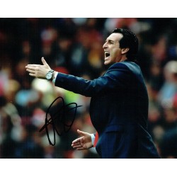 Unai Emery Aston Villa Manager Signed 8 x 10 Football Photograph