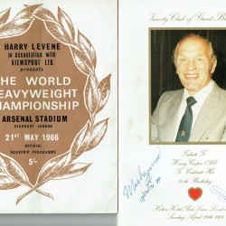 Muhammad Ali & Henry Cooper Dual Signed 50th Birthday Programme & Ali Cooper Fight Programme