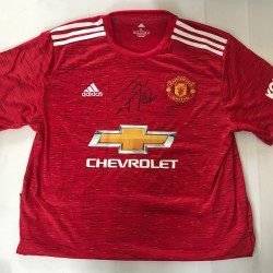 Edinson Cavani Autograph Signed Adidas Manchester United Home XL Football Shirt Edinson Cavani Autograph Signed Adidas Manchester United Home XL Football Shirt