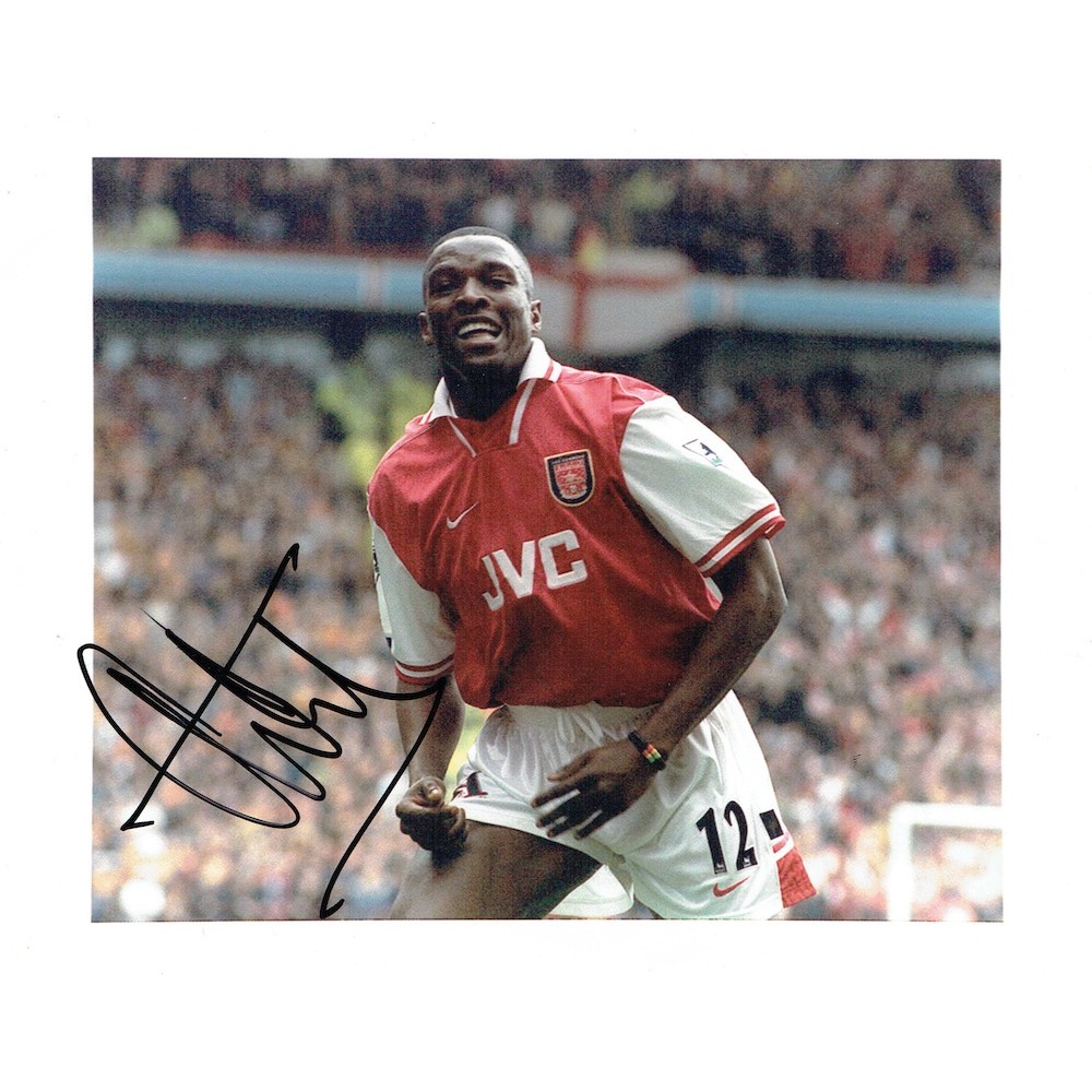 Christopher Wreh Arsenal Signed Football Photograph Christopher Wreh Arsenal Signed Football Photograph