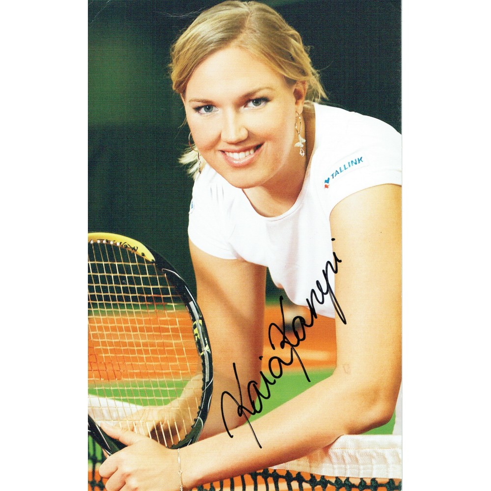 Kaia Kanepi 6x8 Signed Cardstock Promo Tennis Photograph Kaia Kanepi 6x8 Signed Cardstock Promo Tennis Photograph