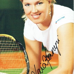 Kaia Kanepi 6x8 Signed Cardstock Promo Tennis Photograph Kaia Kanepi 6x8 Signed Cardstock Promo Tennis Photograph