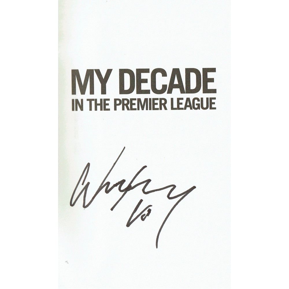 Wayne Rooney Autographed Book 'My Decade in the Premier League' Hardback Football Book Wayne Rooney Autographed Book 'My Decade in the Premier League' Hardback Football Book