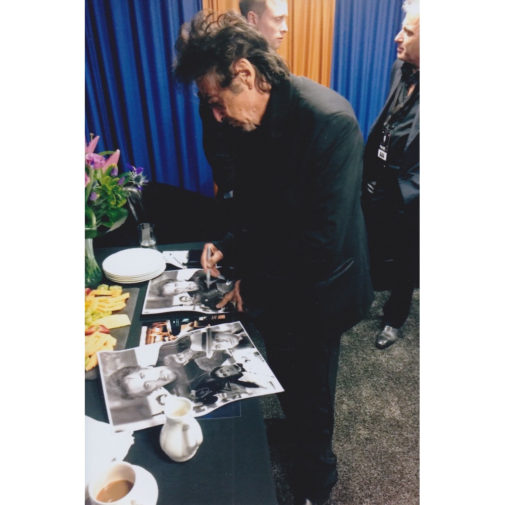 Al Pacino 12x16 Signed (At a Private Signing) Film Godfather Scarface Montage Photograph Al Pacino 12x16 Signed (At a Private Signing) Film Godfather Scarface Montage Photograph