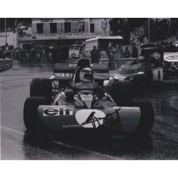 Jackie Stewart Signed 8x10 Grand Prix Formula 1 Motor Racing Photograph