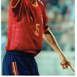 Fernando Hierro Spain Signed Index Card & 8x12 Football Photograph Fernando Hierro Spain Signed Index Card & 8x12 Football Photograph