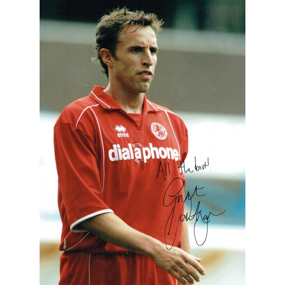 Gareth Southgate 12x16 Signed Middlesbrough England Manager Football Photograph