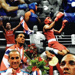 James DeGale 12x16 Signed Montage Boxing Photograph James DeGale 12x16 Signed Montage Boxing Photograph
