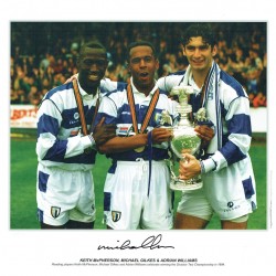 Michael Gilkes Signed 14 x 12 Reading 1994 Division Two Championship Football Photograph Michael Gilkes Signed 14 x 12 Reading 1994 Division Two Championship Football Photograph