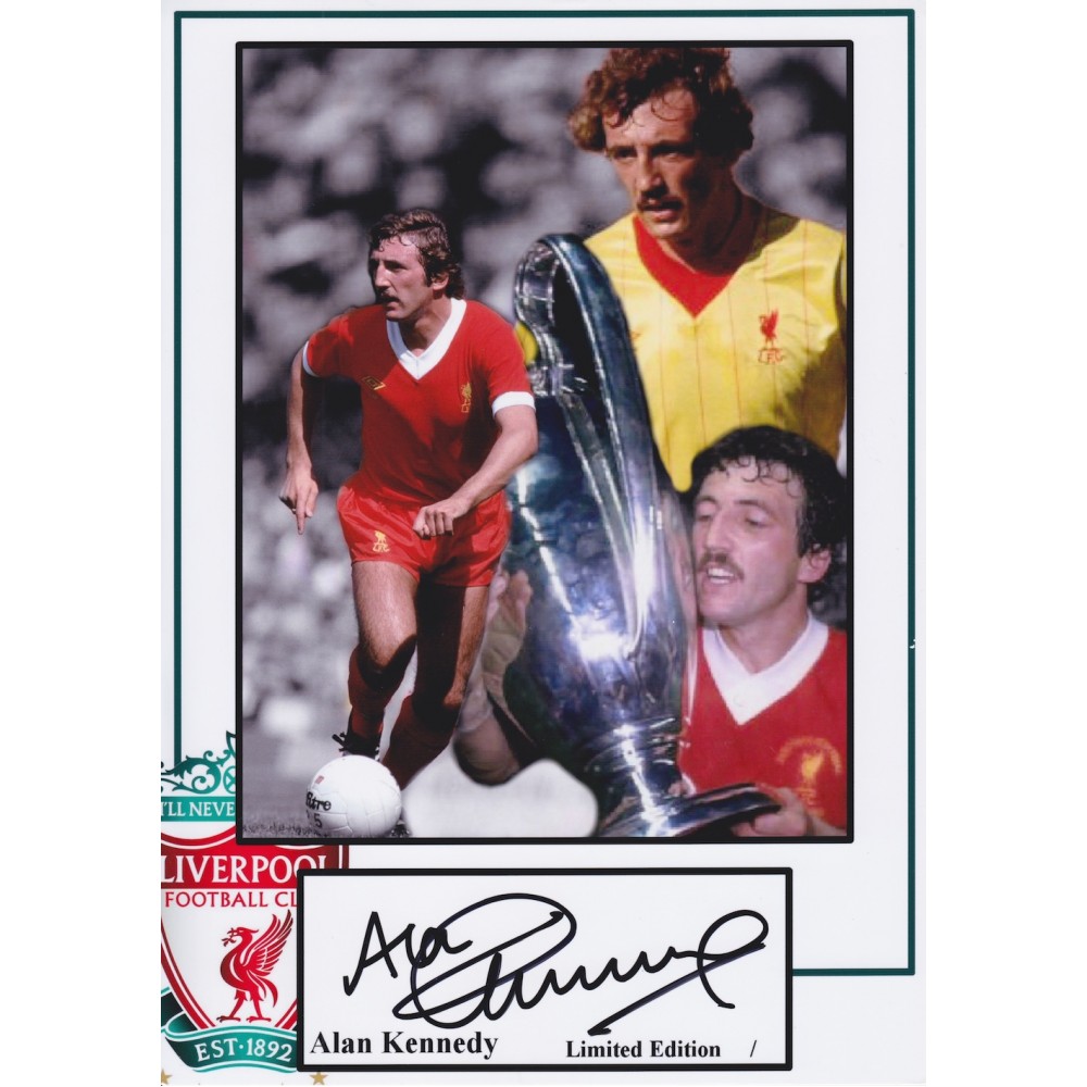 Alan Kennedy 8x12 Signed Liverpool Montage Football Photograph Alan Kennedy 8x12 Signed Liverpool Montage Football Photograph