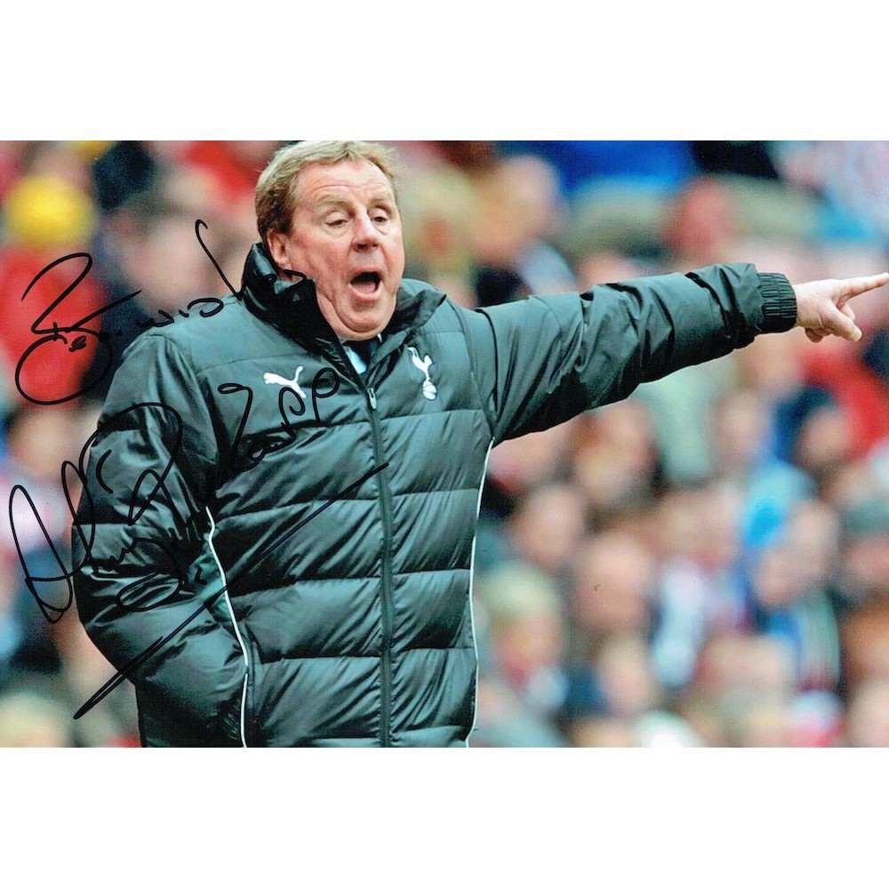 Harry Redknapp Signed Spurs 12x8 Tottenham Hotspur Football Photograph Harry Redknapp Signed Spurs 12x8 Tottenham Hotspur Football Photograph