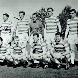 Celtic Jim Craig Signed 1967 Lisbon Lion Legend Black & White Football Photograph Celtic Jim Craig Signed 1967 Lisbon Lion Legend Black & White Football Photograph