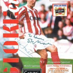 Stanley Matthews Multi Signed Stoke City Football Programme 1994/95 Season