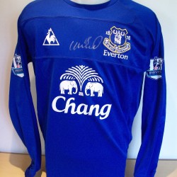 Phil Neville Signed Everton Game Worn/Issued Blue No.18 Shirt Season 2005-06