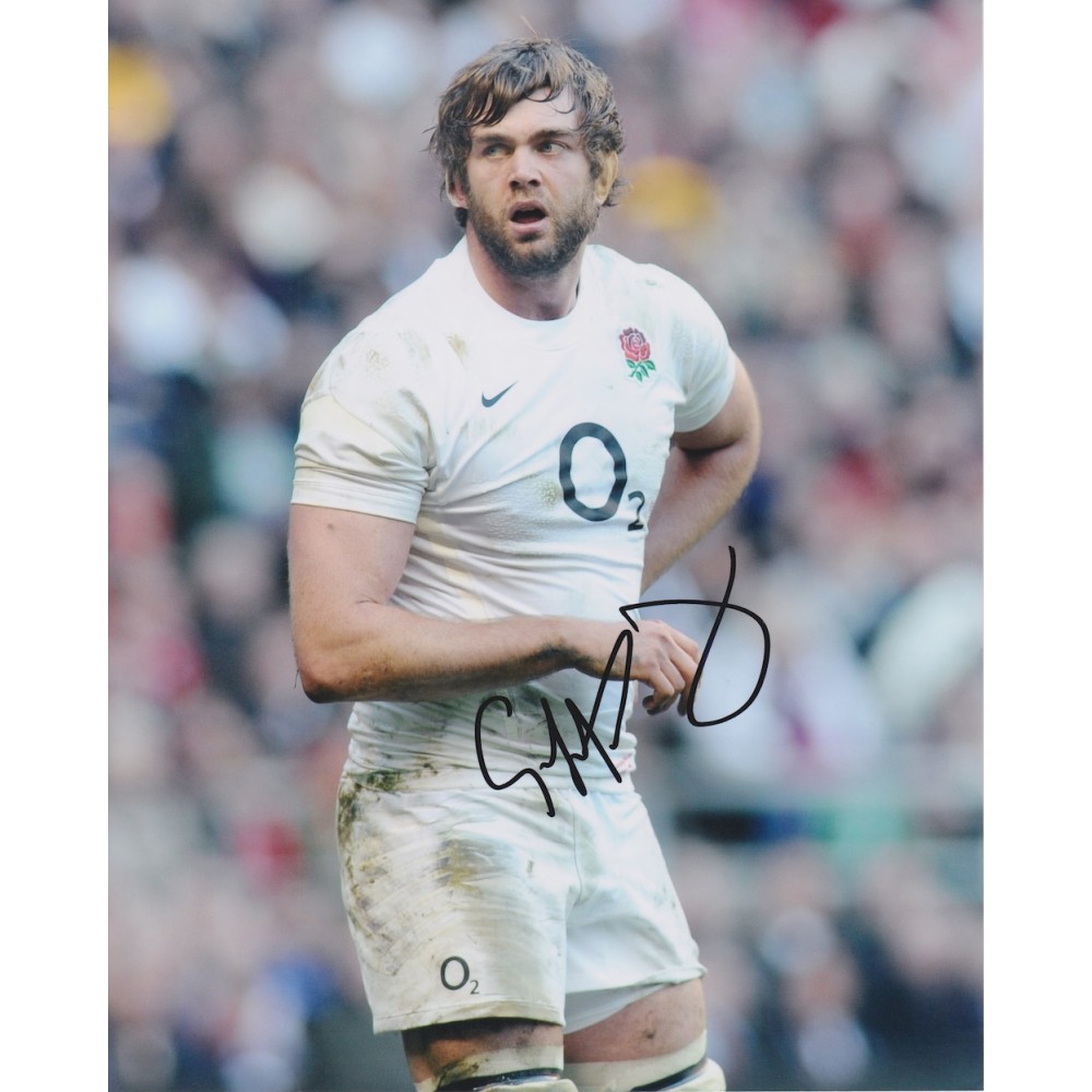 Geoff Parling Signed 8x10 England Rugby Photograph Geoff Parling Signed 8x10 England Rugby Photograph