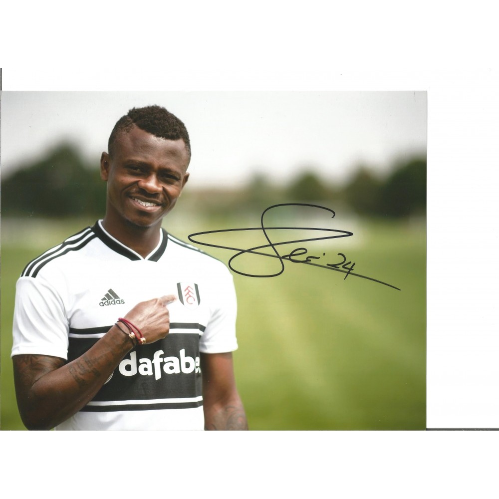 Jean Michaël Seri Fulham FC 10x8 inch Hand Signed Authentic Football Photo