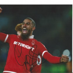 Lewis Grabban Nottingham Forest 10x8 Inch Hand Signed Authentic Football Photo Lewis Grabban Nottingham Forest 10x8 Inch Hand Signed Authentic Football Photo