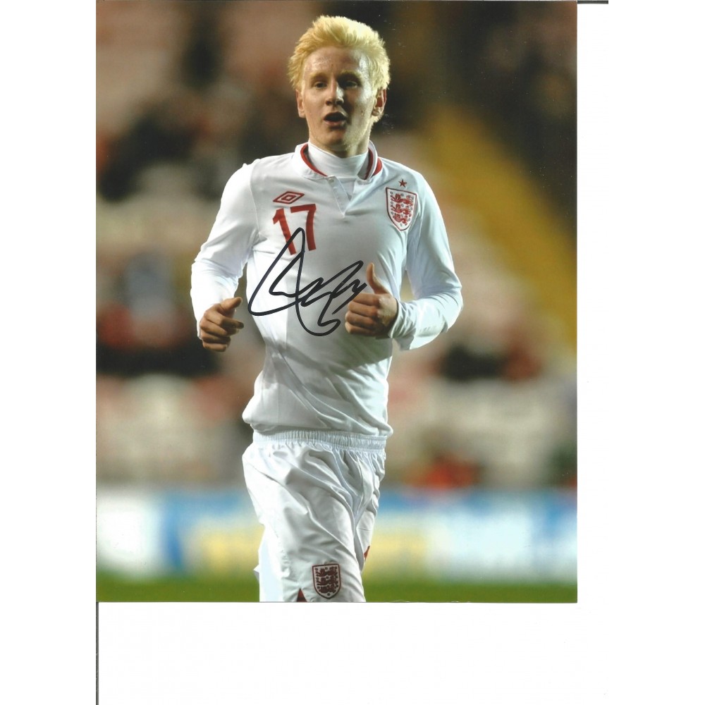 Will Hughes England 10 x 8 Inch Hand Signed Authentic Football Photo Will Hughes England 10 x 8 Inch Hand Signed Authentic Football Photo