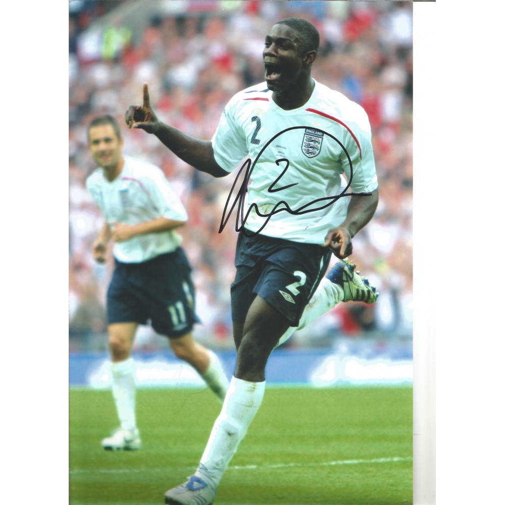 Micah Richards England 12x10 Inch Hand Signed Authentic Football Photo Micah Richards England 12x10 Inch Hand Signed Authentic Football Photo