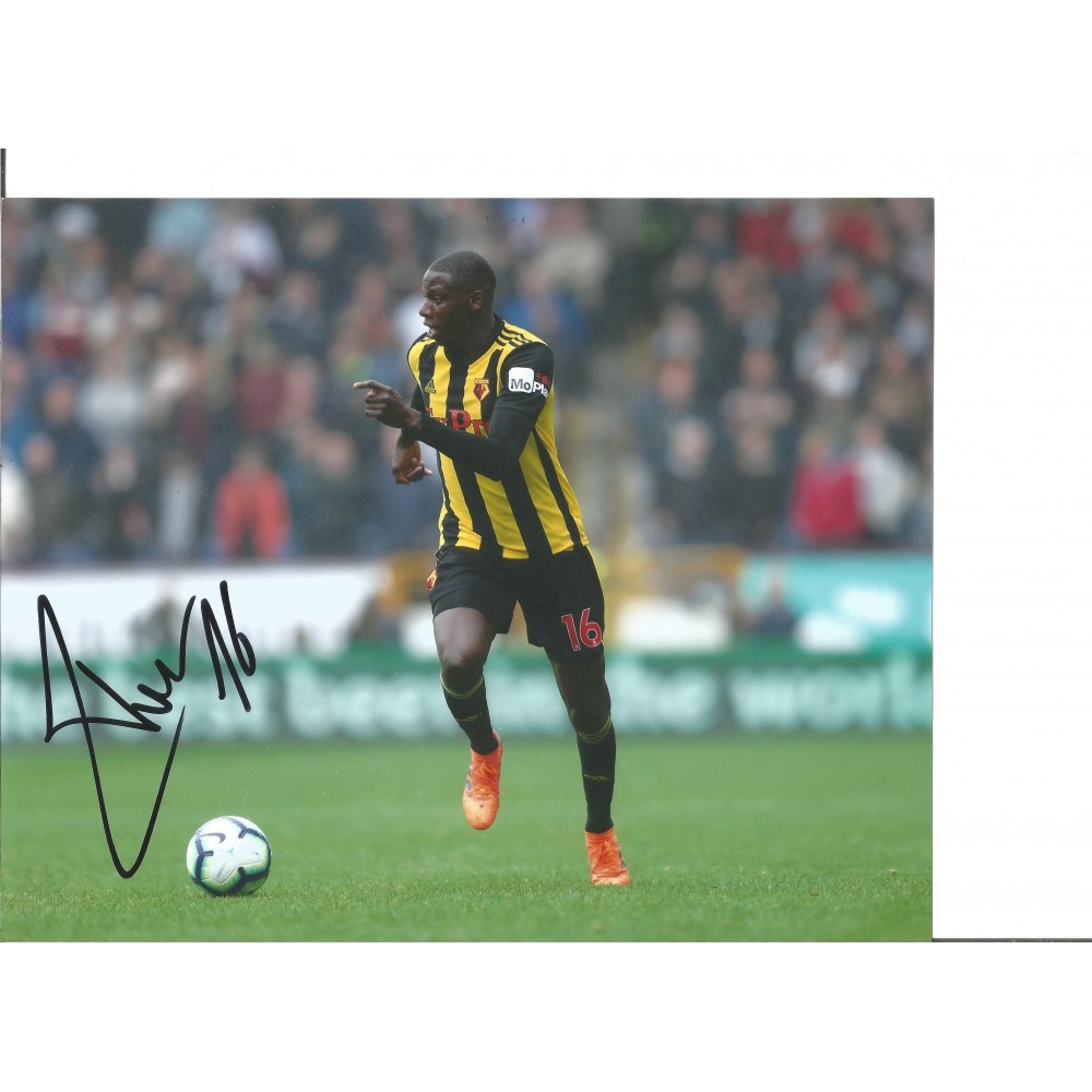 Abdoulaye Doucoure Watford 10x8 Inch Hand Signed Authentic Football Photo Abdoulaye Doucoure Watford 10x8 Inch Hand Signed Authentic Football Photo