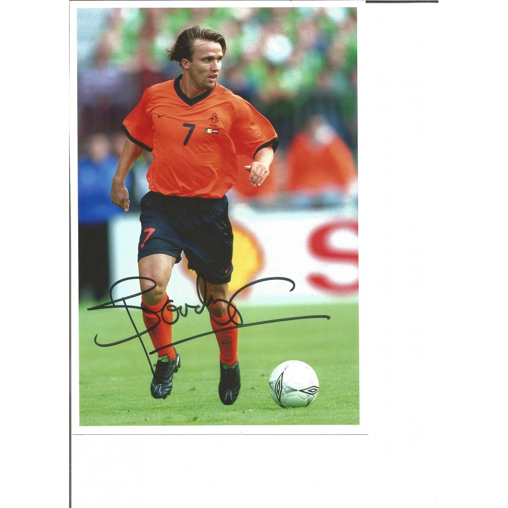 Boudewijn Zenden Netherlands 10x8 Inch Hand Signed Authentic Football Photo