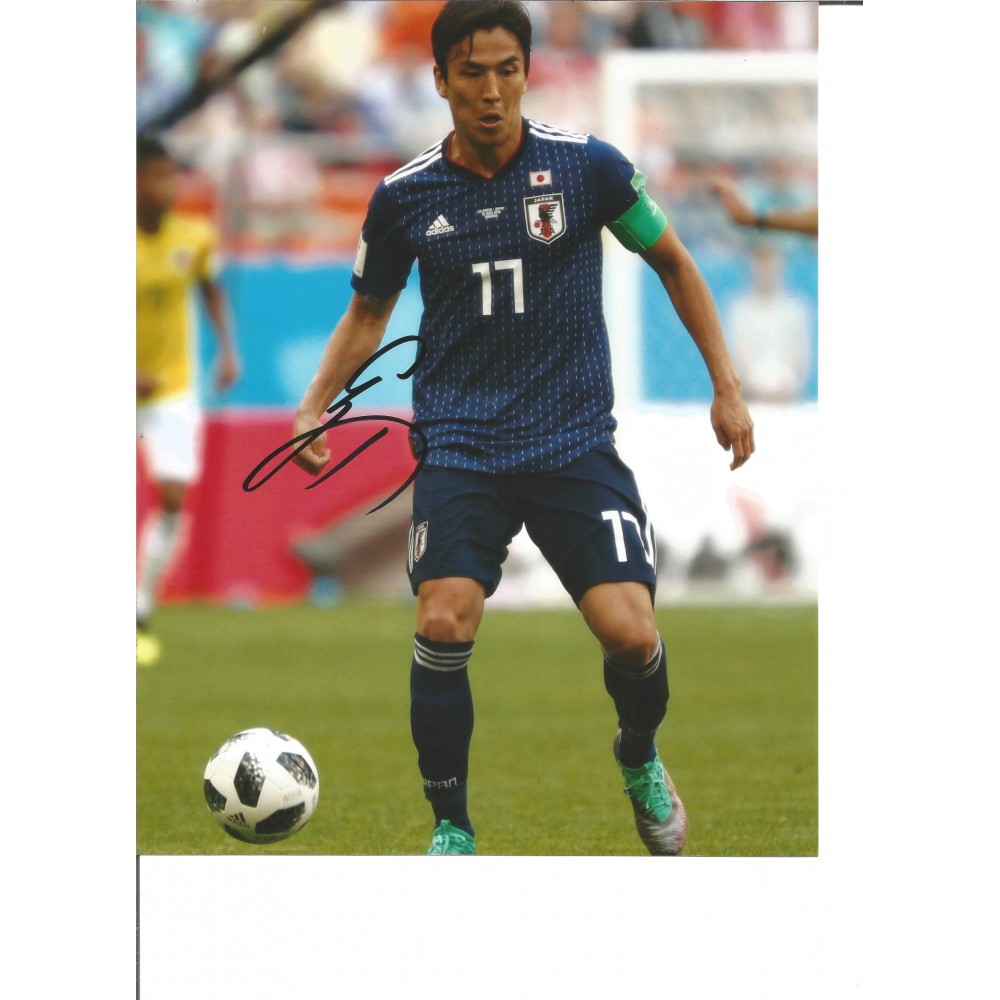 Makoto Hasebe Japan 10 x 8 Inch Hand Signed Authentic Football Photo