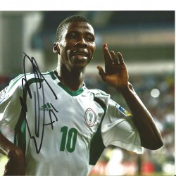 Kelechi Iheanacho Nigeria 10x8 Inch Hand Signed Authentic Football Photo