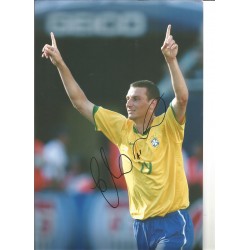 Elano Blumer Brazil 12 x 10 Inch Hand Signed Authentic Football Photo