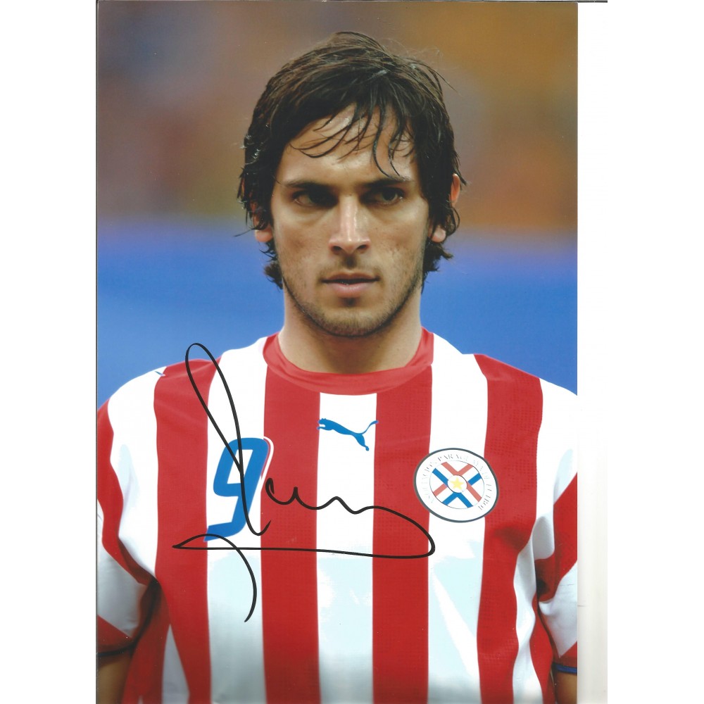 Roque Santa Cruz Portugal 12x10 Inch Hand Signed Authentic Football Photo Roque Santa Cruz Portugal 12x10 Inch Hand Signed Authentic Football Photo