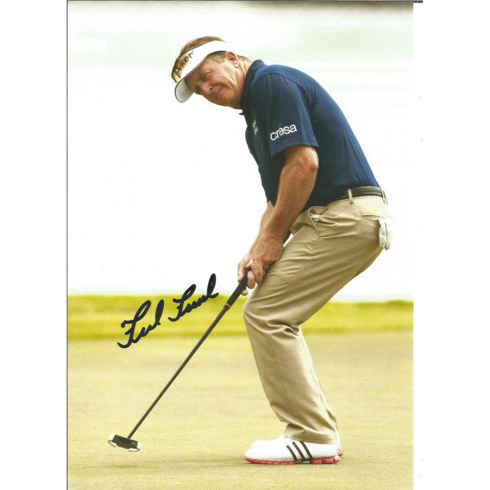 Fred Funk American Golfer 12 x 8 inch Hand Signed Authentic Golf Photo Fred Funk American Golfer 12 x 8 inch Hand Signed Authentic Golf Photo