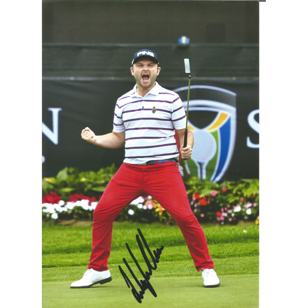 Andy Sullivan 12 x 8 inch Hand Signed Authentic Golf Photo Andy Sullivan 12 x 8 inch Hand Signed Authentic Golf Photo