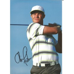 Oliver Fisher 12 x 8 inch Hand Signed Authentic Golf Photo