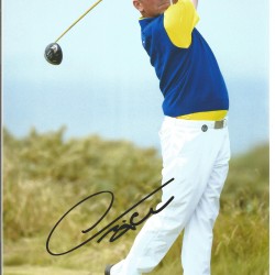 Golfer Thomas Bjorn 12 x 8 inch Hand Signed Authentic Golf Photo Golfer Thomas Bjorn 12 x 8 inch Hand Signed Authentic Golf Photo
