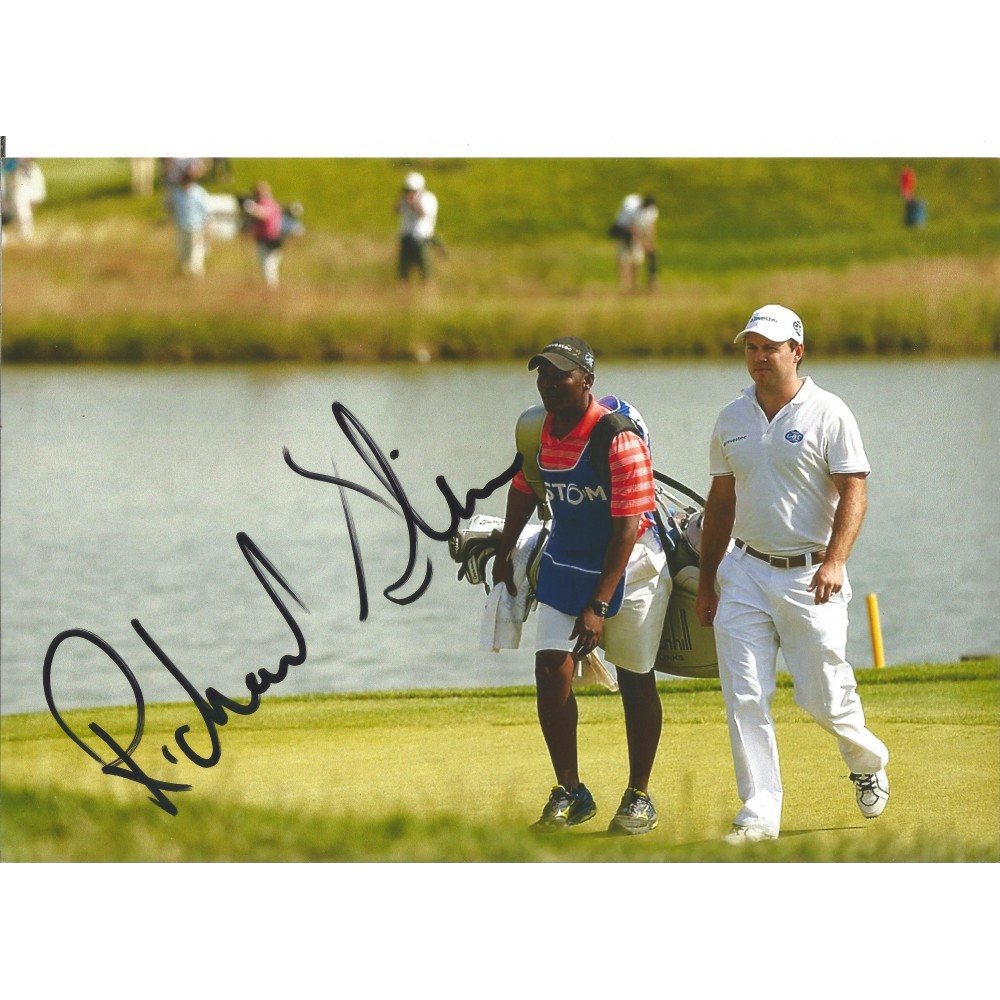 Golfer Richard Sterne 12 x 8 inch Hand Signed Authentic Golf Photo