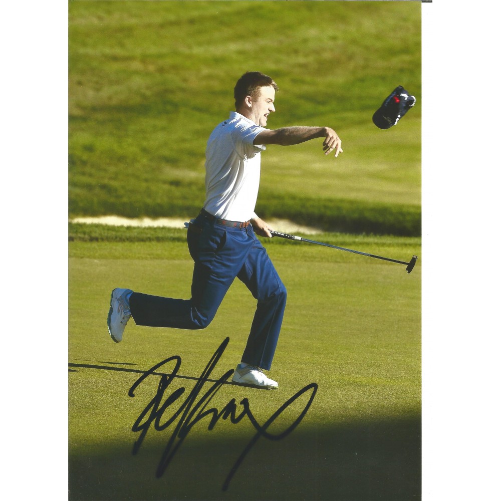 Golfer Russell Knox 12 x 8 inch Hand Signed Authentic Golf Photo