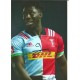 Gabriel Ibitoye Harlequins 12 x 8 inch Hand Signed Authentic Rugby Photo Gabriel Ibitoye Harlequins 12 x 8 inch Hand Signed Authentic Rugby Photo