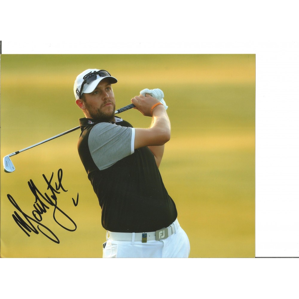 Golfer Matthew Southgate 12 x 8 inch Hand Signed Authentic Golf Photo Golfer Matthew Southgate 12 x 8 inch Hand Signed Authentic Golf Photo