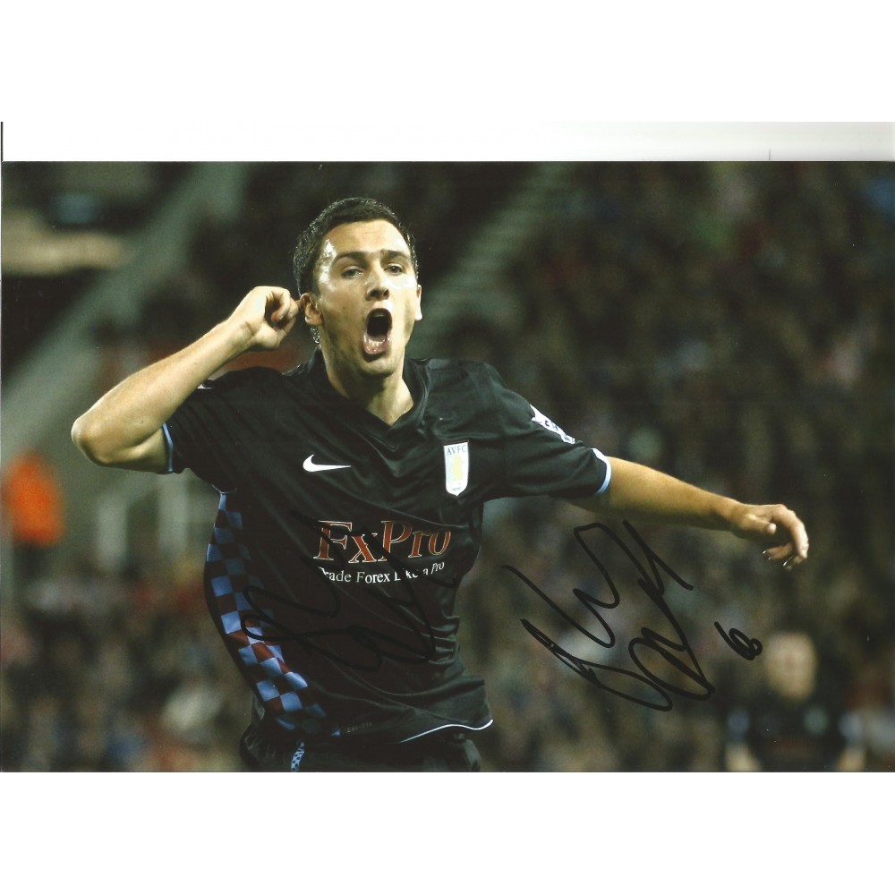 Stewart Downing Aston Villa Signed 12 x 8 inch football photo. Stewart Downing Aston Villa Signed 12 x 8 inch football photo.